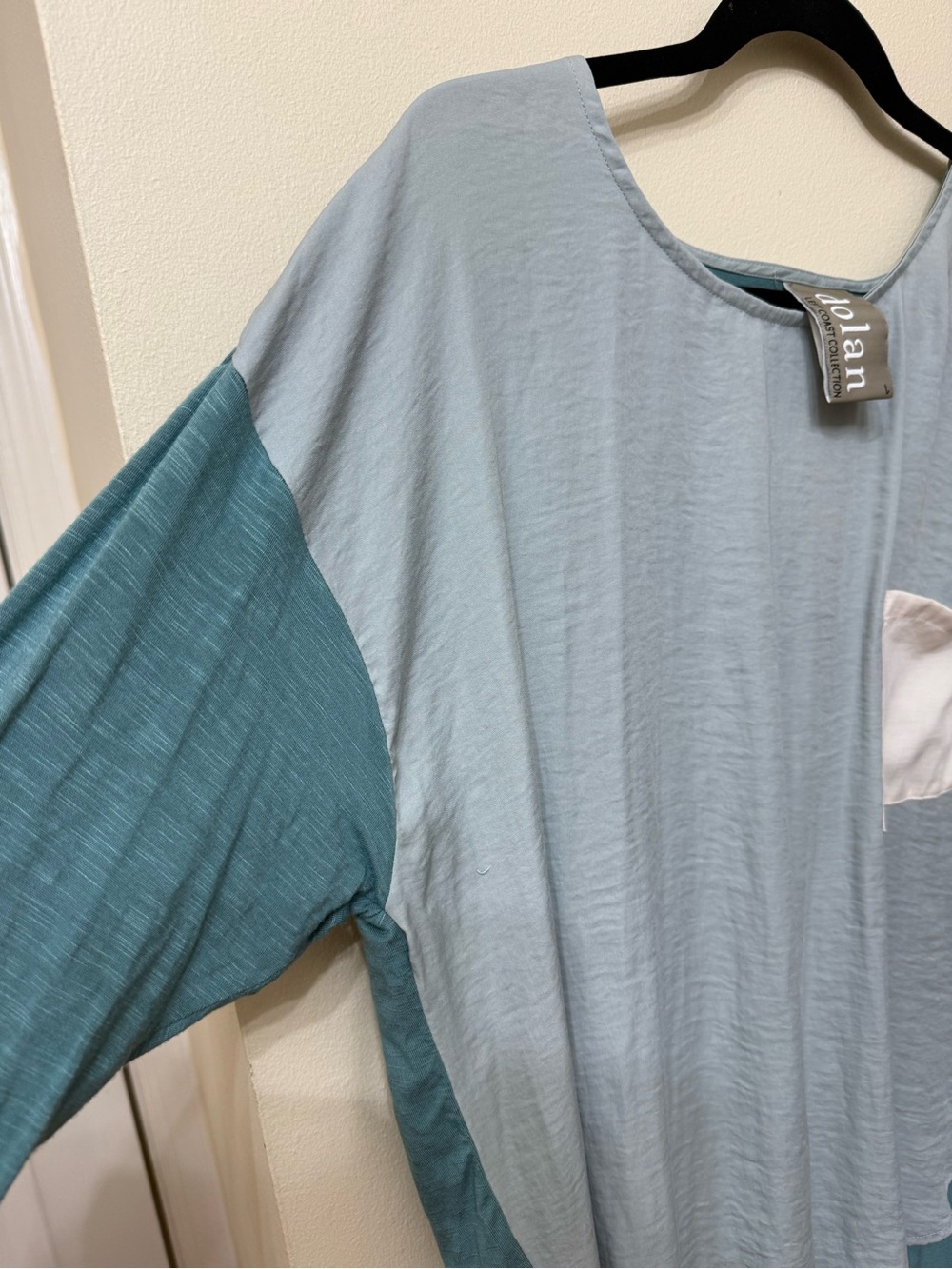 Anthropologie Dolan Colorblock Relaxed Flowy Long Sleeve Top Boho California - Picture 4 of 7
